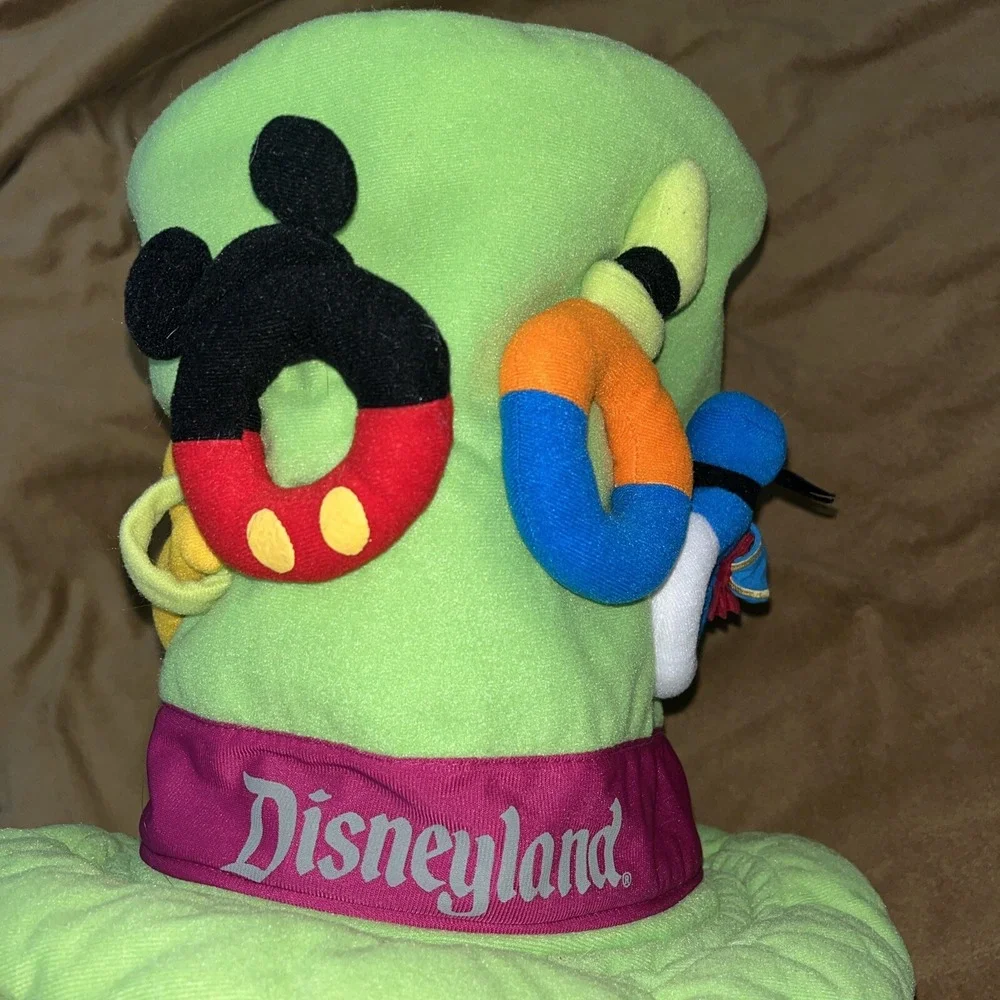 Walt Disney World 2000 Goofy Green Plush Hat Cap Adult Size Numbers Rare Costume